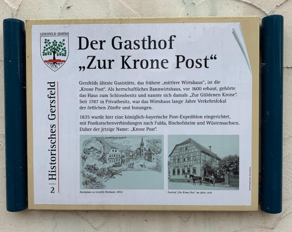 Hotel Krone Post Gersfeld Buitenkant foto